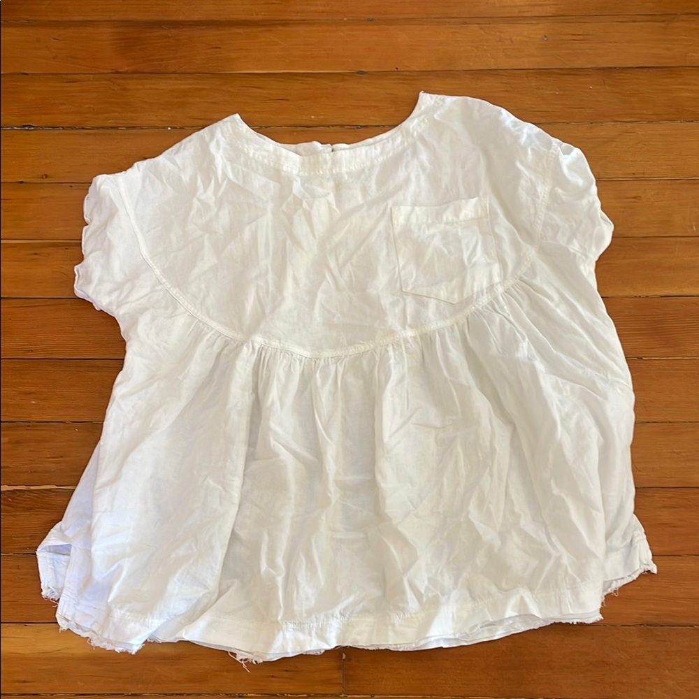 Free People White Tunic Top